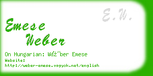 emese weber business card